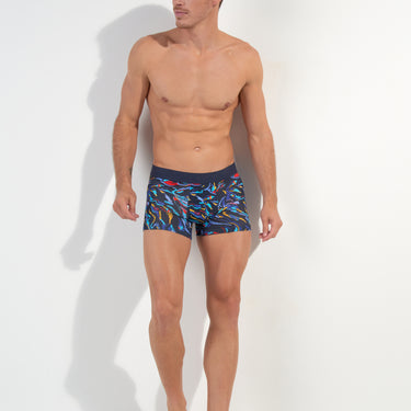 402852 Lanzarote Trunk - P0ra Navy Print